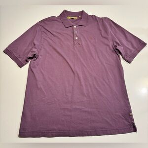 True Grit Men’s Polo Shirt Size Medium Burgundy Texas Logo